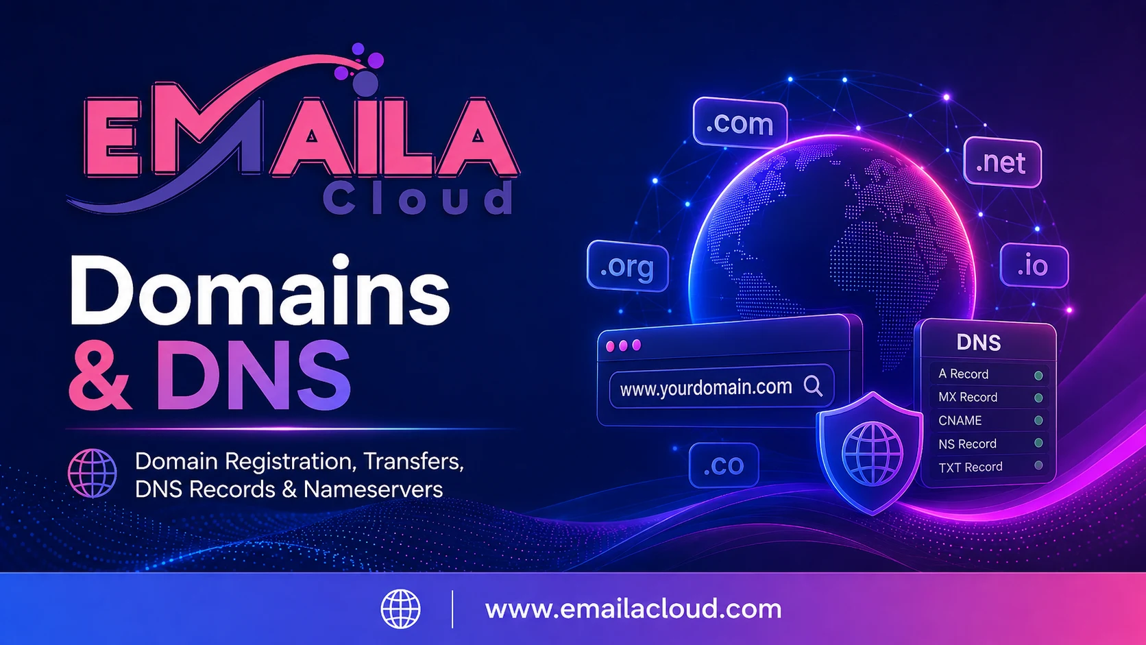DNS Records & Nameservers guide from Emaila Cloud